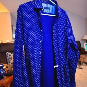Tommy Hilfiger Button Down Dress Shirt Slim Fit 17 34/35